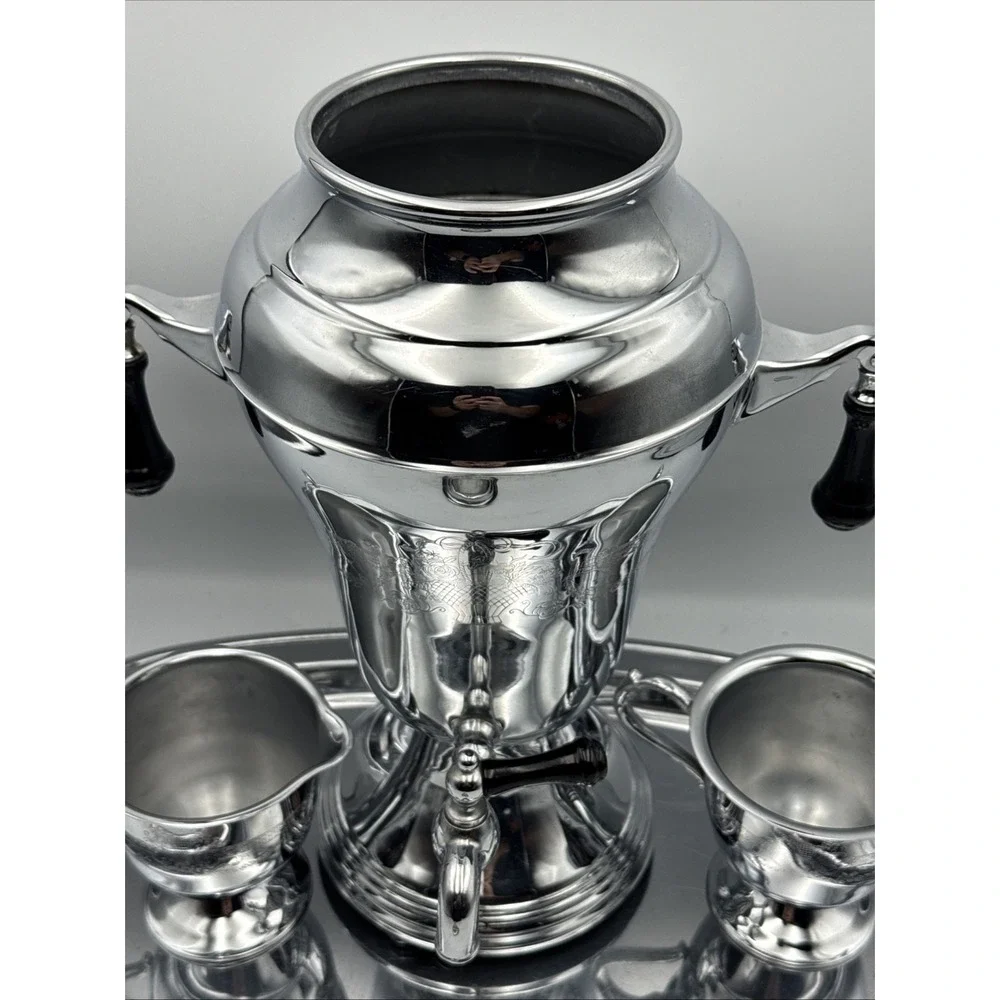Vintage 1930's Lehman Bros. #70 Kromaster Coffee Perculator 4 Piece Set Complete